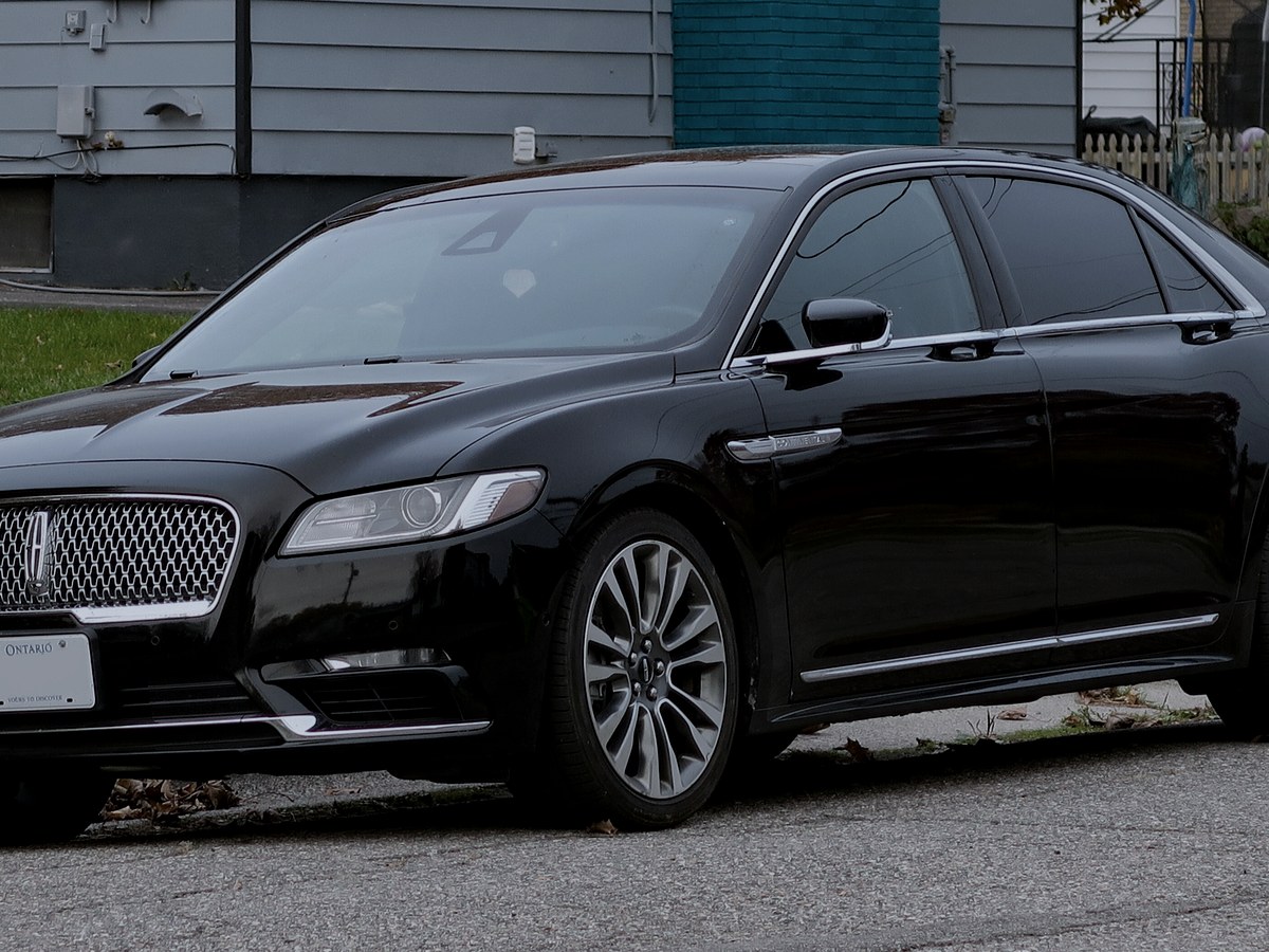 2020 Lincoln Continental in black — Executive Sedans chauffeur vehicle seating 3 passengers